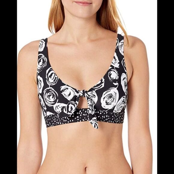Anne Cole retro floral bikini top. NWT - Picture 3 of 10